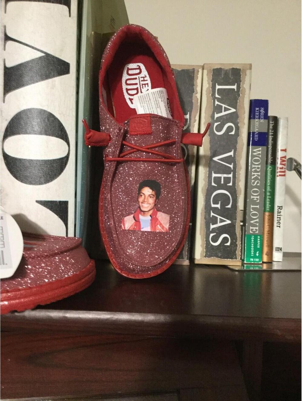 Hey Dude  Wendy  Micheal Jackson  Loafers shoes Women's  7  80's Pic " Beat It"